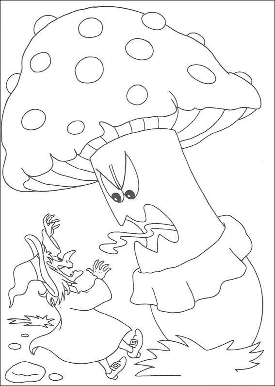 Plansa de colorat cu Halloween 125 30